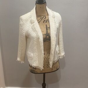 Milly ivory tweed jacket